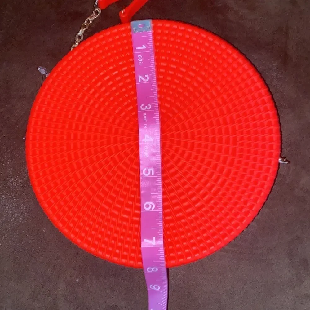 Neon Orange PVC Jelly Crossbody